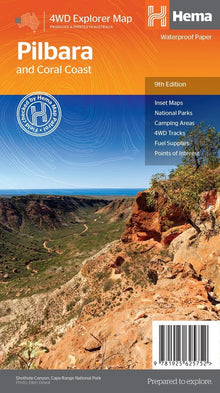 Hema Pilbara and Coral Coast Map - Everything Caravans
