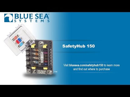 Safetyhub 150 Fuse Block Midi and Standard Auto Fuses with Negative Bus Bar