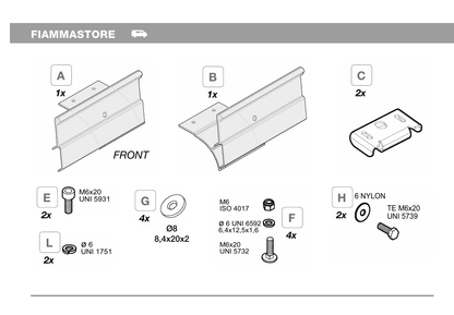 Fiamma VWT5 and T6 Transporter Multivan Uk. 98655-648 - Everything Caravans