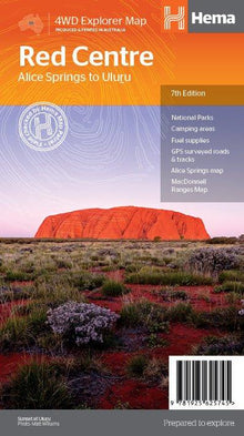 Hema The Red Centre Map - Everything Caravans