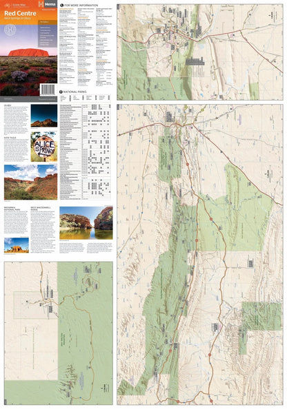 Hema The Red Centre Map - Everything Caravans