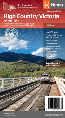 Hema The Victorian High Country - North Eastern Map - Everything Caravans