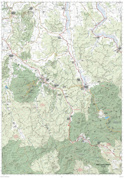 Hema The Victorian High Country - North Western Map - Everything Caravans
