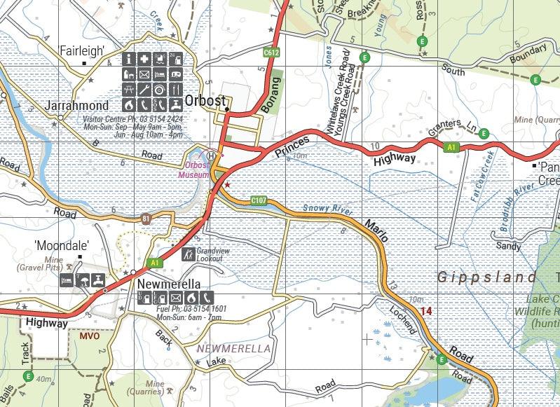 Hema The Victorian High Country - South Eastern Map - Everything Caravans