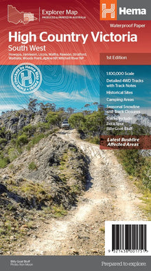 Hema The Victorian High Country - South Western Map - Everything Caravans
