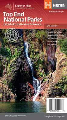 Hema Top End National Parks Map Litchfield Katherine and Kakadu - Everything Caravans