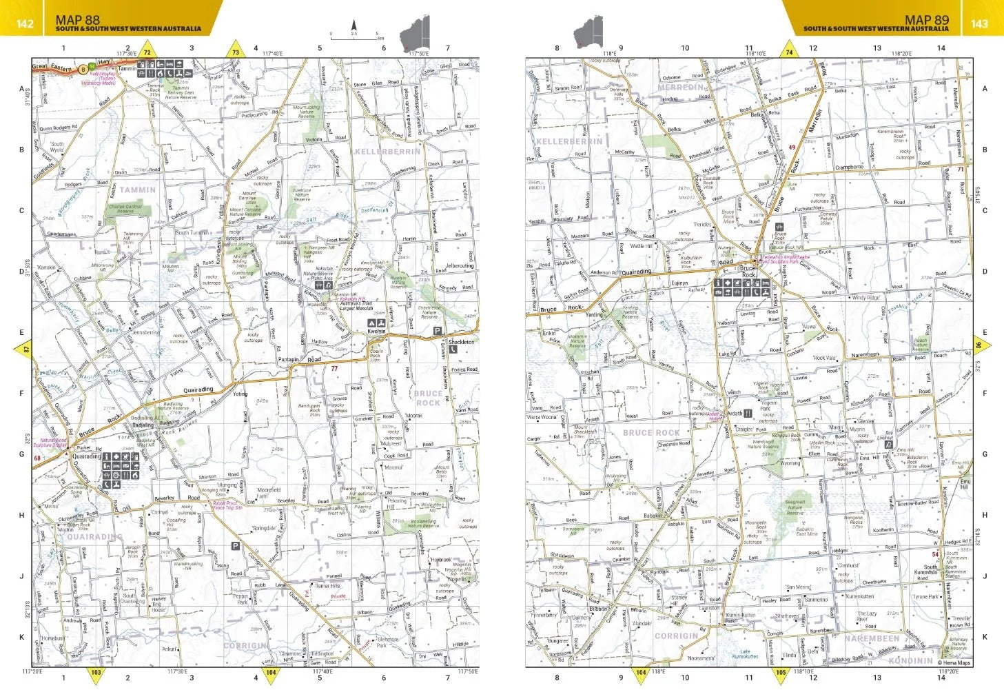 Hema Western Australia Road and 4WD Track Atlas - Everything Caravans