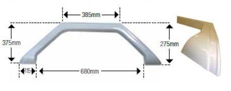 1 x Jayco Freedom Single Wheel Spat - White (Pick Up Only) - Everything Caravans