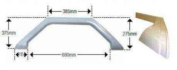 1 x Jayco Freedom Single Wheel Spat - White (Pick Up Only) - Everything Caravans