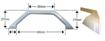 1 x Jayco Freedom Single Wheel Spat - White (Pick Up Only) - Everything Caravans