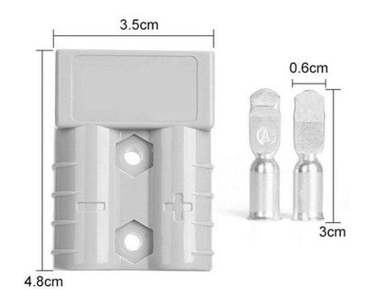 10 x 50amp Anderson Type Plug Standard Grey 50-amp - Everything Caravans
