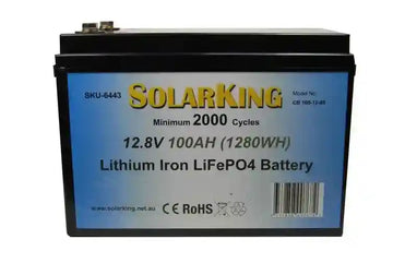 100Ah Lithium Life Po4 Solarking Battery - Everything Caravans
