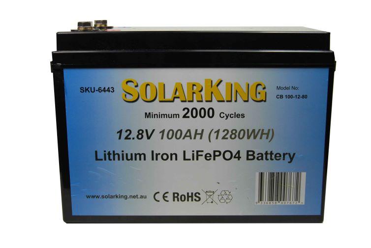 100AH Lithium LiFe PO4 SolarKing Battery - this model is no longer available SatKing