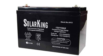 12volt 110 amp AGM Deep Cycle Battery for Caravan Solar Motorhome Off Grid - Everything Caravans