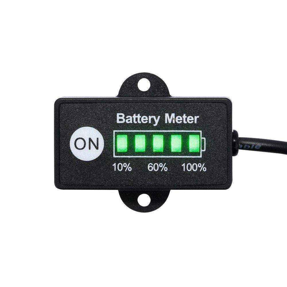 12volt Led Dual Battery Monitor Fuel Gauge Meter Digital Percentage Switch - Everything Caravans