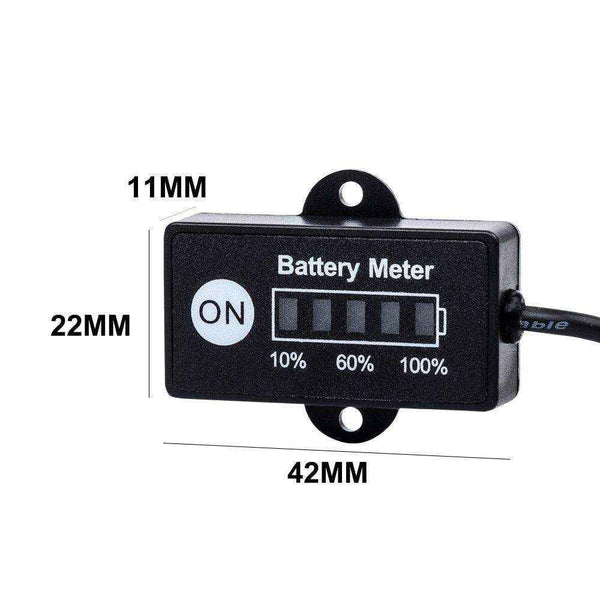 12volt Led Dual Battery Monitor Fuel Gauge Meter Digital Percentage Switch - Everything Caravans