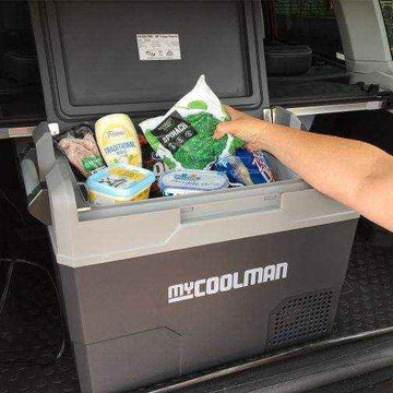 MyCoolman 47L Portable Fridge Freezer fits 56 Cans with Variable Speed Compressor - Everything Caravans