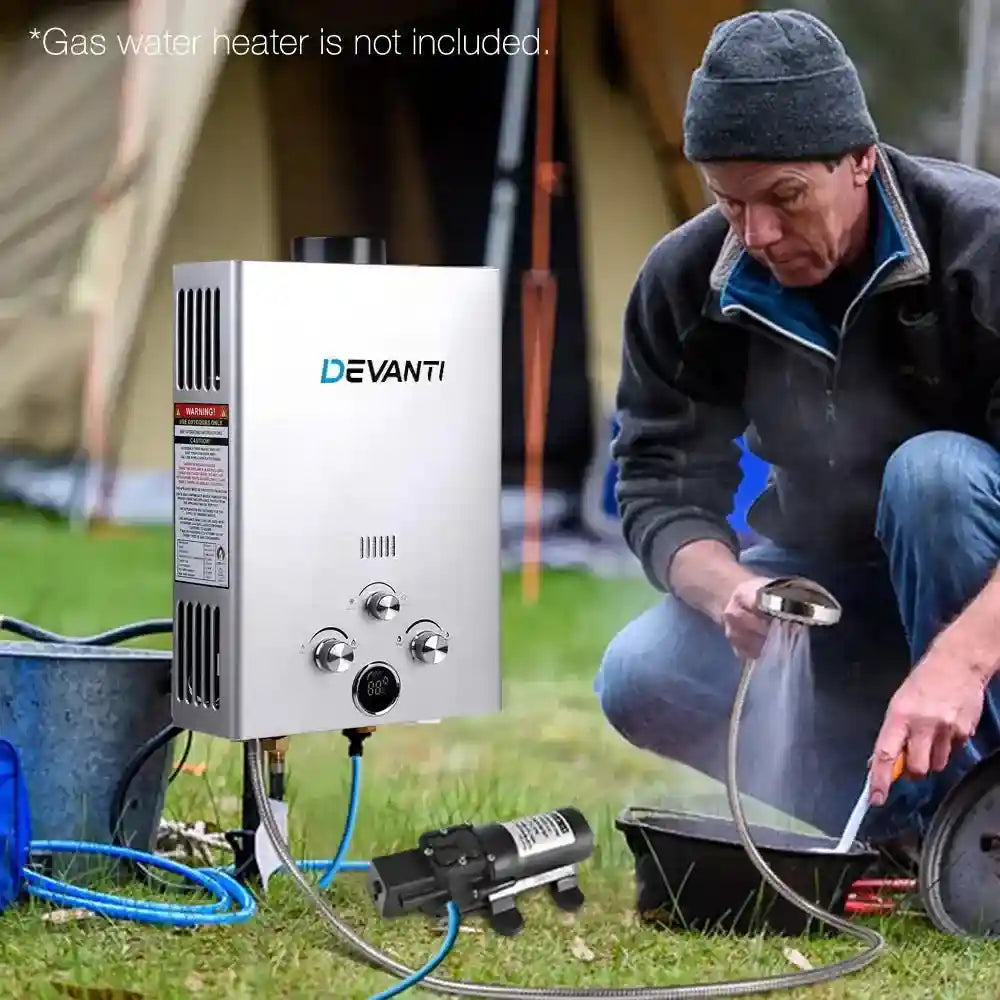 12V Portable Water Pressure Shower Pump - Everything Caravans