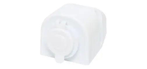 12vdc Surface Mount Female White Car Accessory Socket - Everything Caravans