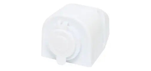 12VDC Surface Mount Female White Car Accessory Socket Everything Caravans