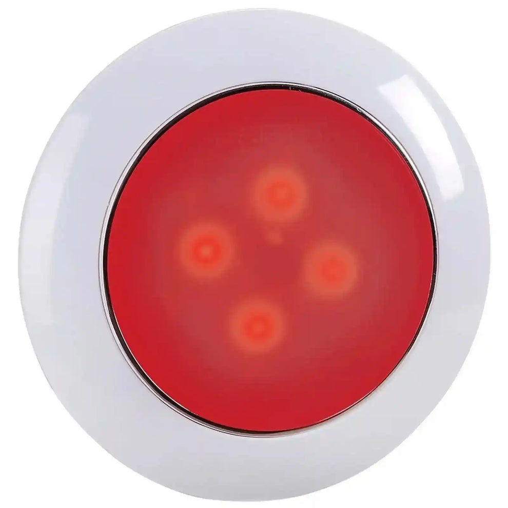 75mm 12v Saturn Lamp Dual Colour Led interior Lamp with touch Switch (White/Red) - Everything Caravans