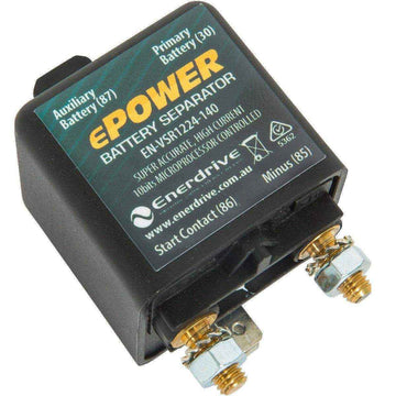 Enerdrive 140A 12/24V Voltage Sensitive Relay - Everything Caravans