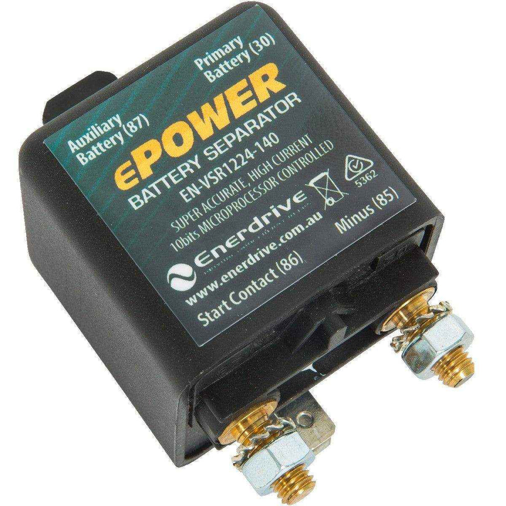 Enerdrive 140A 12/24V Voltage Sensitive Relay - Everything Caravans