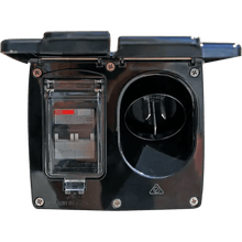15A AC Power External inlet and 16A RCD IP44 Black CMS 230Vac Plug N Play - Everything Caravans