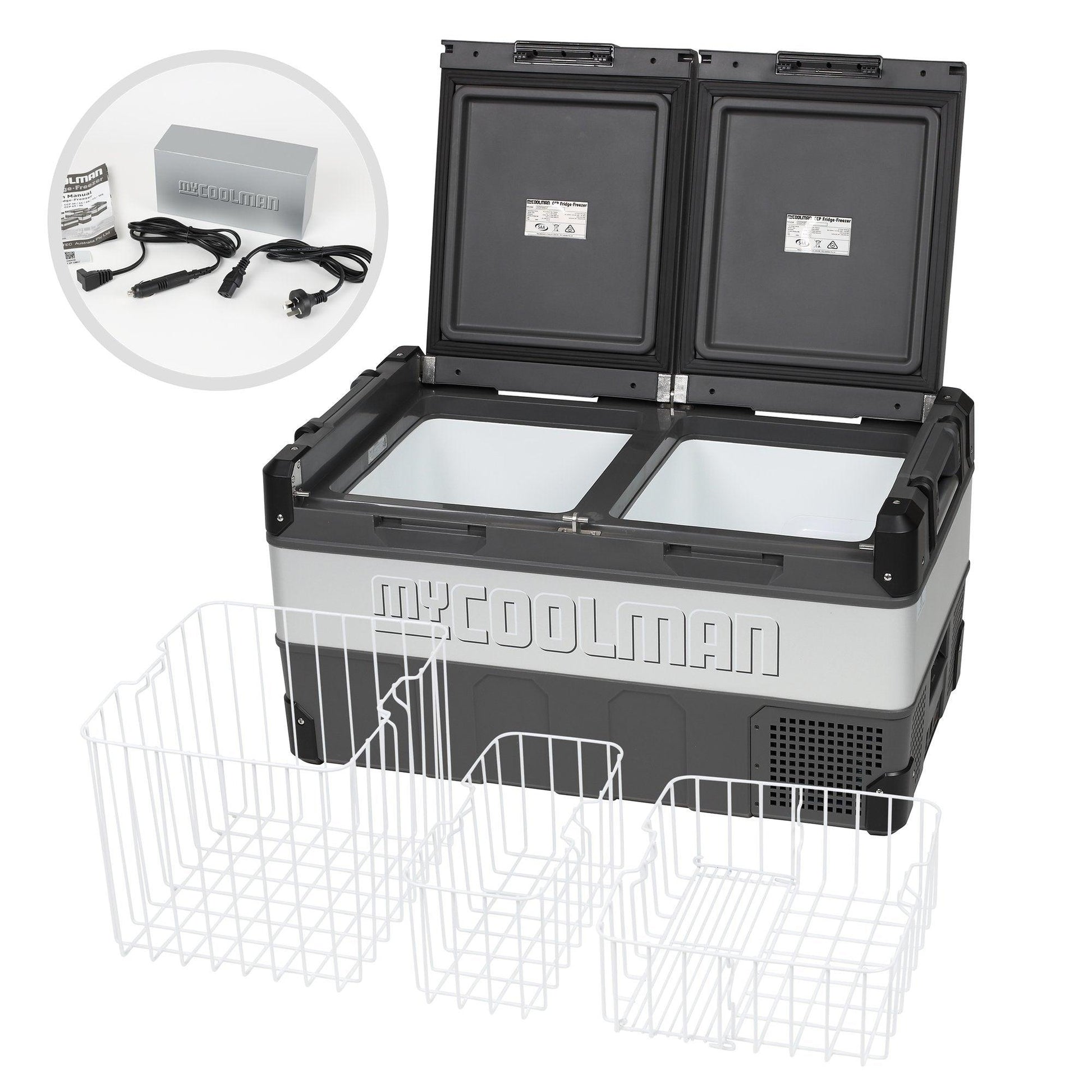 MyCoolman 85L Dual Zone Portable Fridge and Freezer - Everything Caravans
