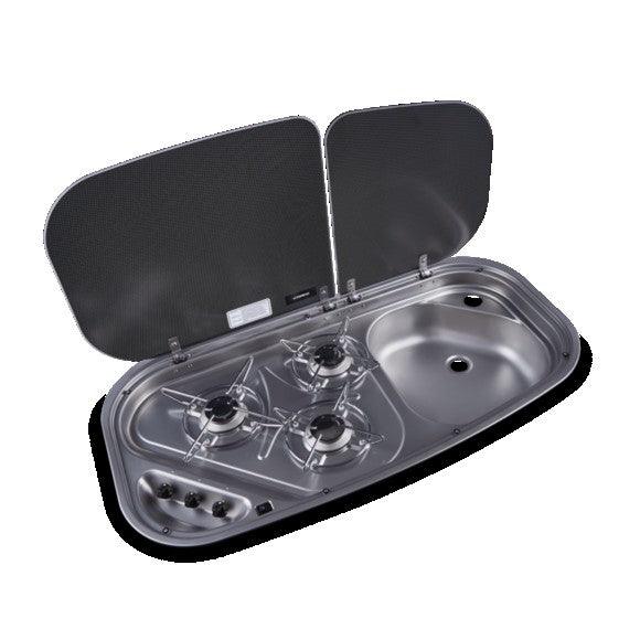 Dometic Combi Unit - 3 Burner Sink Combination - Everything Caravans