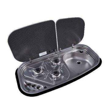 Dometic Combi Unit - 3 Burner Sink Combination - Everything Caravans