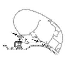 Dometic Pr-Adapt Roof Awning Adapter for Fiat Ducato - Everything Caravans