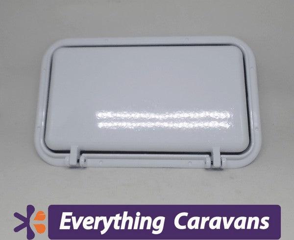 2 x Large Scupper Vent White - Alloy - Everything Caravans