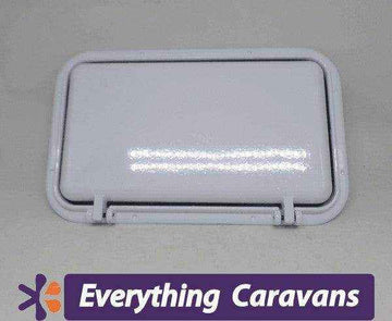 2 x Large Scupper Vent White - Alloy - Everything Caravans