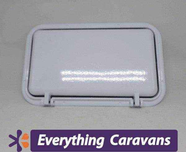 2 x Large Scupper Vent White - Alloy - Everything Caravans