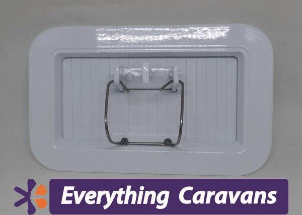 2 x Large Scupper Vent White - Alloy - Everything Caravans