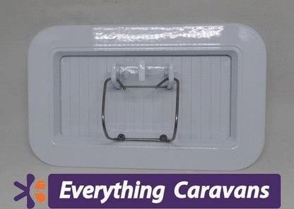 2 x Large Scupper Vent White - Alloy - Everything Caravans