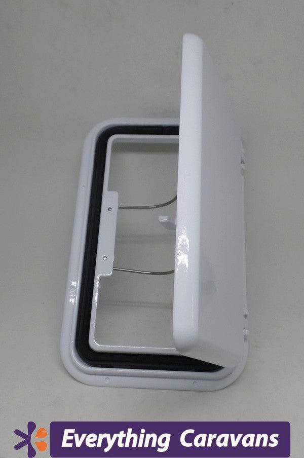 2 x Large Scupper Vent White - Alloy - Everything Caravans
