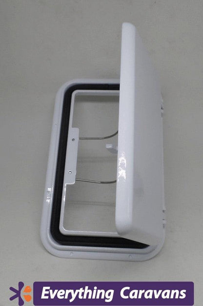 2 x Large Scupper Vent White - Alloy - Everything Caravans