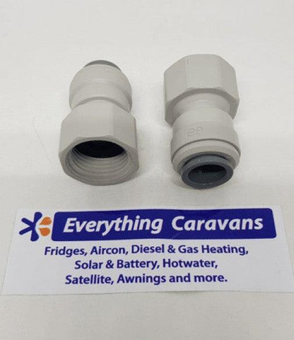 John Guest Caravan fittings 12mm x 1-2 Female Water Adaptor Single - Everything Caravans
