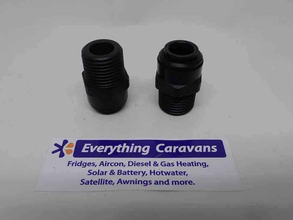 2 x John Guest Caravan fittings 12mm x 1-2 Male Water Adaptor - Everything Caravans