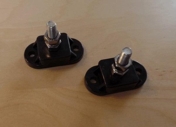 2 x Single Post Cable Connection Distribution Posts Black - Everything Caravans