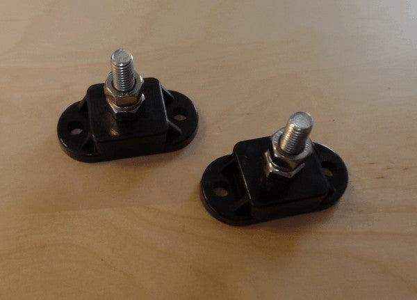 2 x Single Post Cable Connection Distribution Posts Black - Everything Caravans