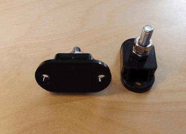 2 x Single Post Cable Connection Distribution Posts Black - Everything Caravans