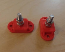 2 x Single Post Cable Connection Distribution Posts Red - Autumn Sale - Everything Caravans