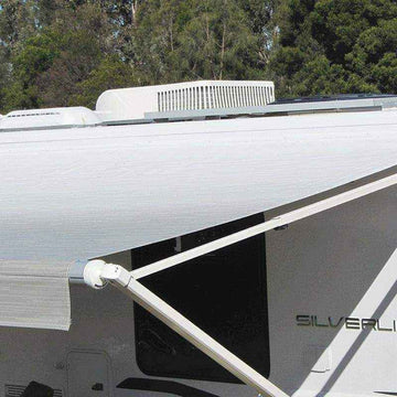 Carefree 19Ft Led Silver Shale Fade Roll Out Awning - No Arms - Everything Caravans