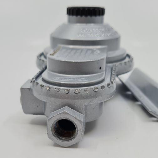 Regulator Twin Stage 250Mj 1-4 x 3-8 Fnpt with Bracket - 50-Reg9950 - Everything Caravans