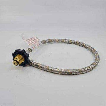 Braided Gas Hose Stainless Steel 1-4 inverted Flare POL 600mm Length S600invlcc27 - Everything Caravans