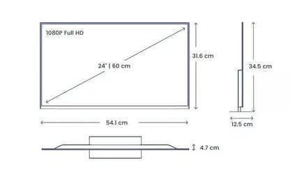24inch 12volt Frameless Smart TV Dvd Bluetooth Chromecast - Everything Caravans