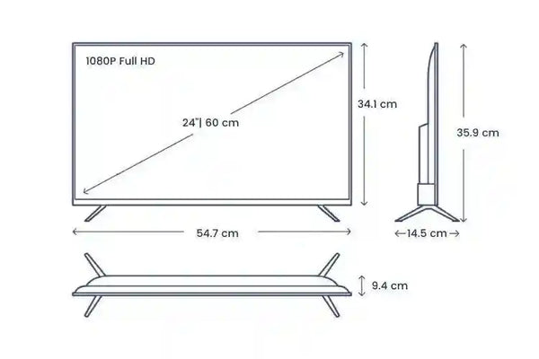 24inch 12volt TV with Dvd Full High Definition Led - Everything Caravans